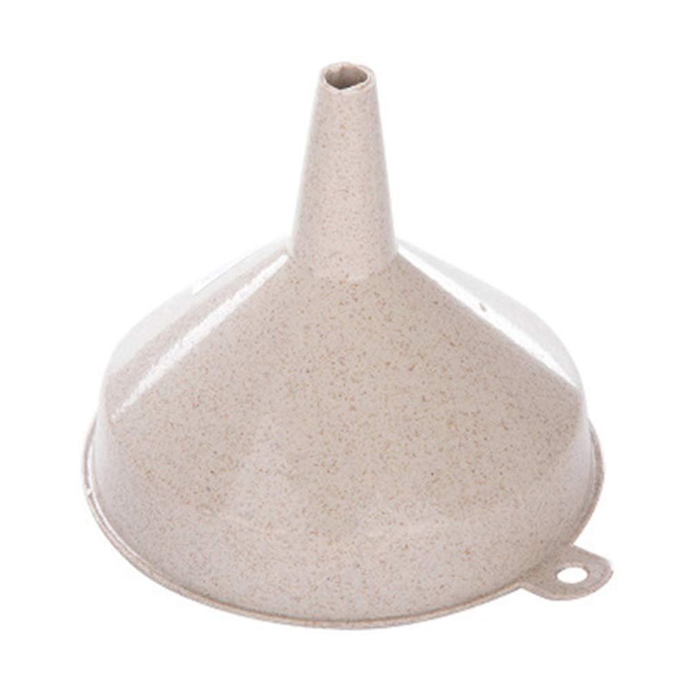 SoundsBeauty Durable Wheat Straw Oil & Liquid Pour Funnel - Eco-Friendly Kitchen Gadget for Cooking, Baking & DIY Projects (Beige)