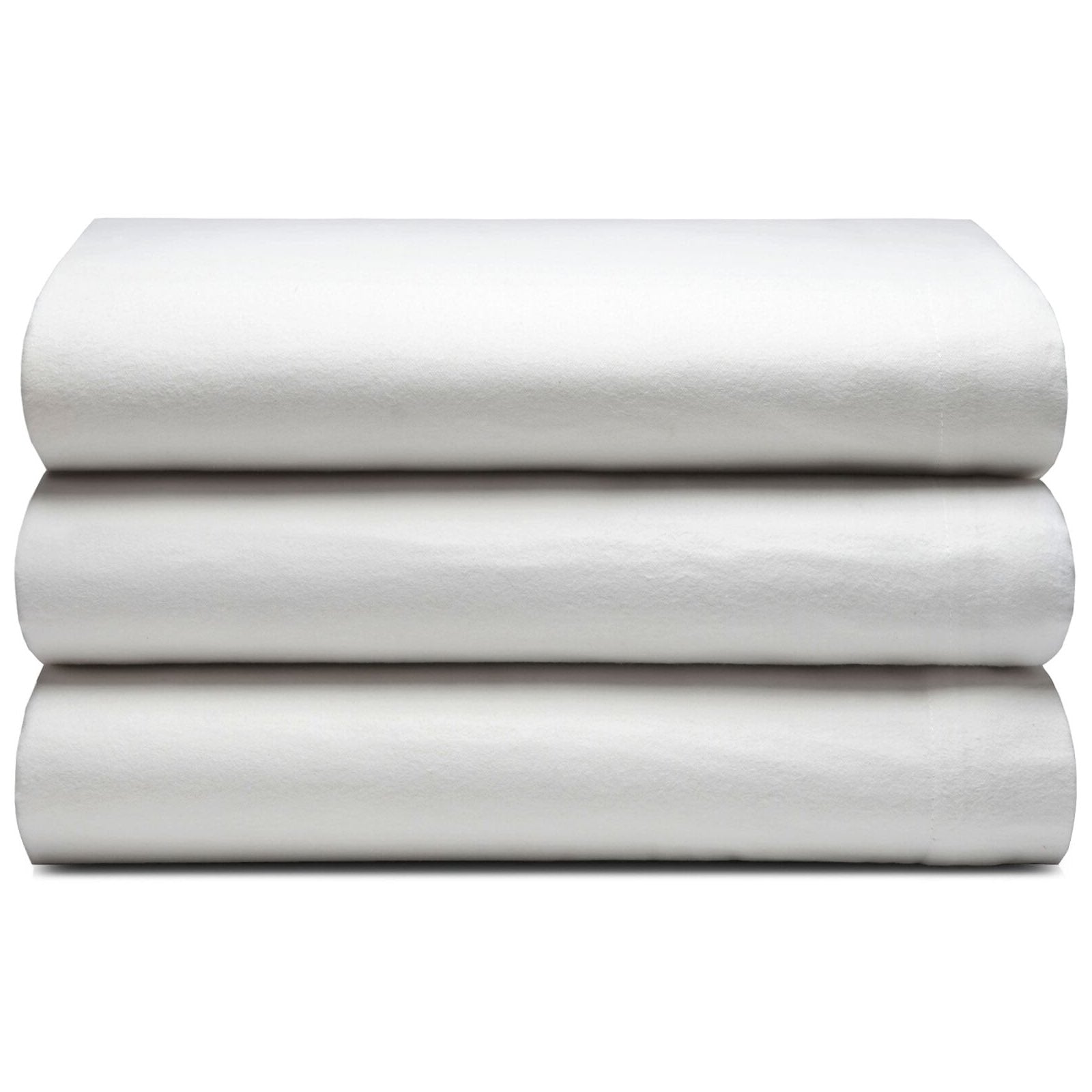 Premium Riggs Flannelette Brushed Cotton Sheets - Ultra Soft & Breathable Bedding Set - White - Perfect for Cozy Winter Nights & Cold Weather Comfort