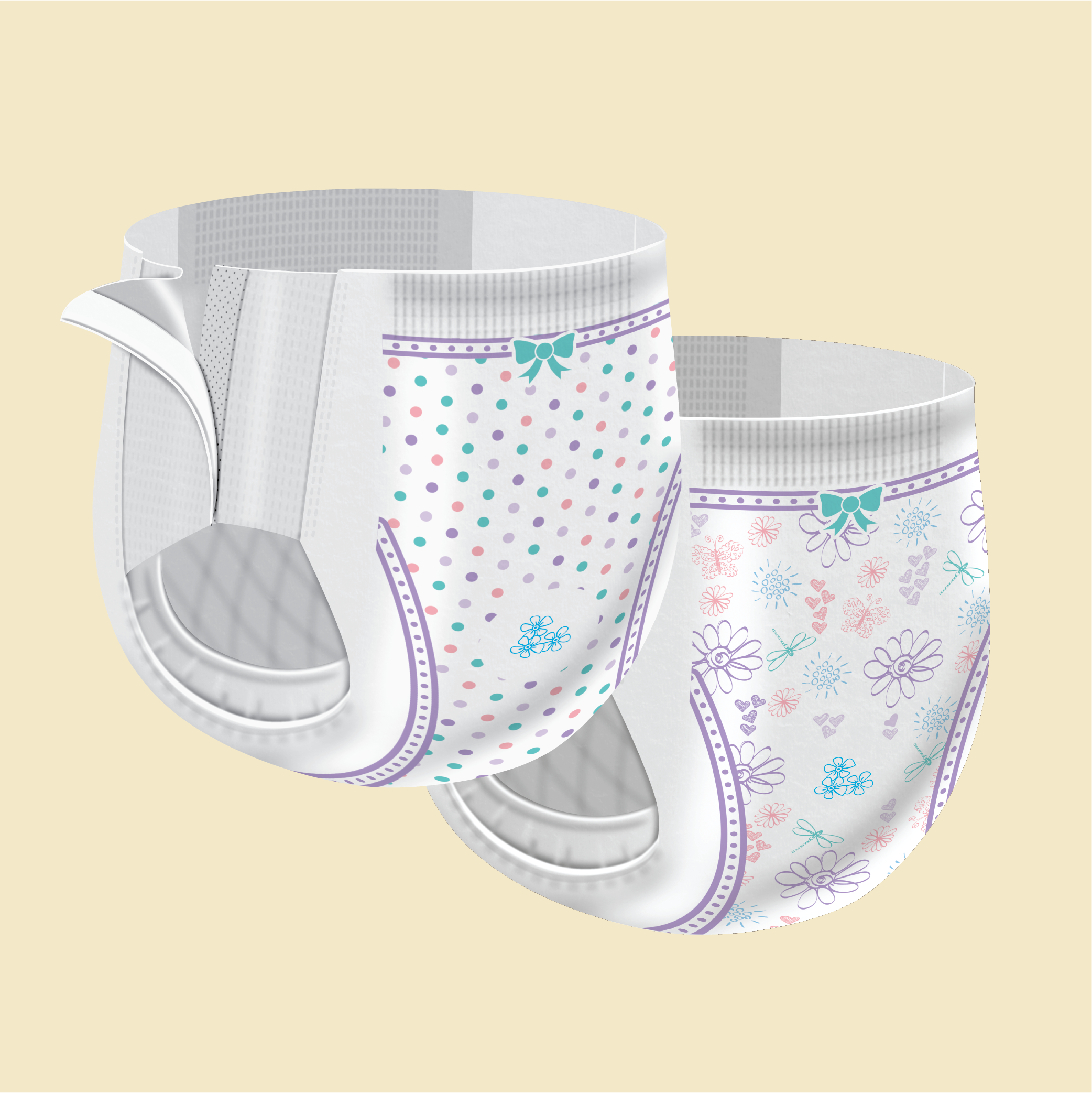Cutie Pant Training Pants for Girls 4T-5T - 4 Packs of 19 (76 Total) - Soft & Absorbent Potty Training Underwear for Toddlers - Perfect for Daycare, Preschool & Home Use