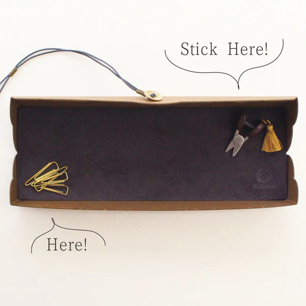 Premium Paperboard Tool Case with Seki Mini Scissors - Compact Storage for Crafting, Sewing & DIY Projects - Perfect for Artists, Tailors & Home Repair