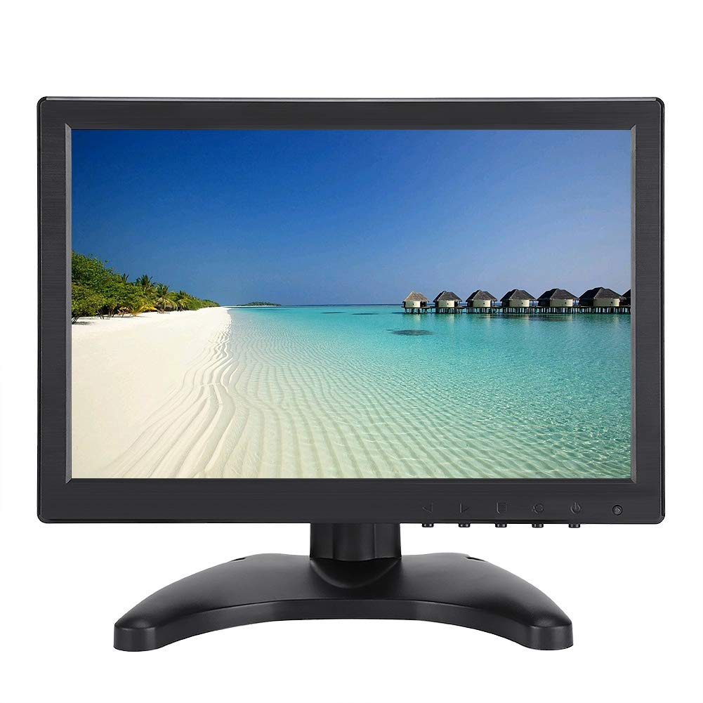 10.1 Inch 1920x1200 Full HD HDMI Monitor - 16:10 LED Display with VGA, HDMI, BNC, AV & USB Ports - WLED Backlight for Gaming, Office & Home Theater Setup
