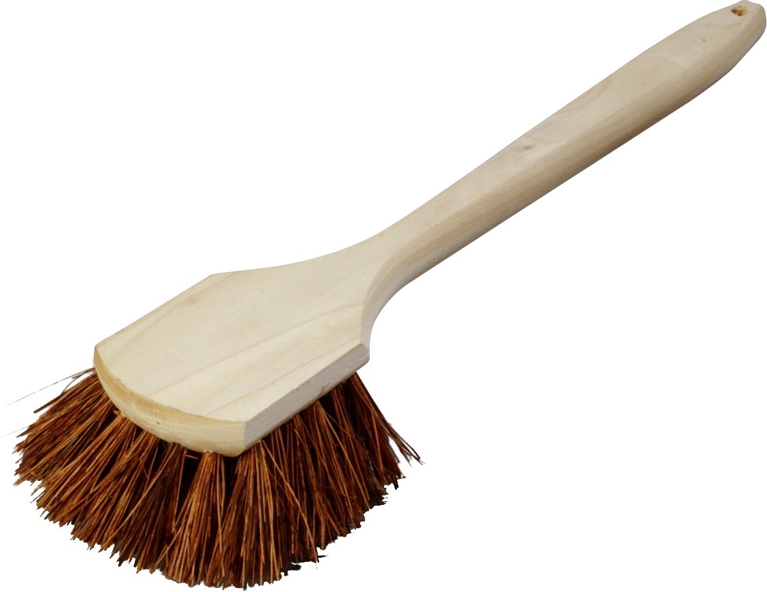 SPARTA 4549300 Flo-Pac Plastic Grout Brush - Heavy Duty Scrub Brush with Stiff Palmyra Bristles for Deep Cleaning Grout, Tile & Hard Surfaces - 20 Inch Black Cleaning Brush (Pack of 12) - Ideal for Bathroom, Kitchen & Outdoor Use