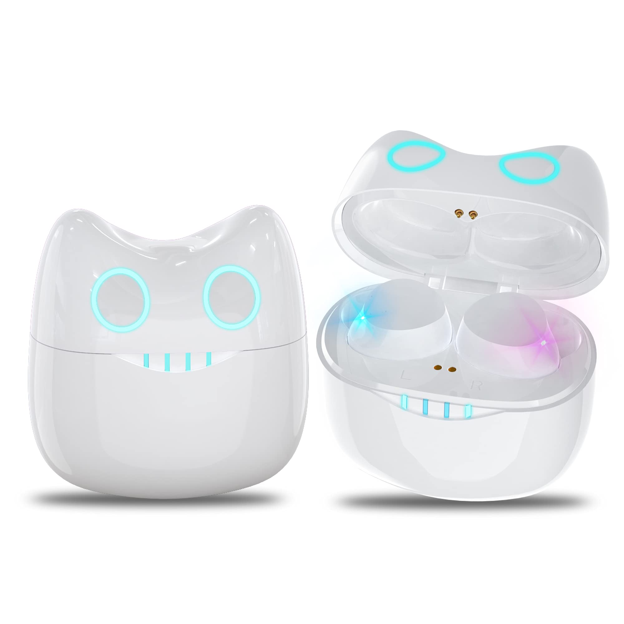 Cute Panda Wireless Earbuds with Built-in Mic for Kids & Adults - IPX5 Waterproof, Secure Fit for Small Ears - Perfect for Running, Workouts & Daily Commute