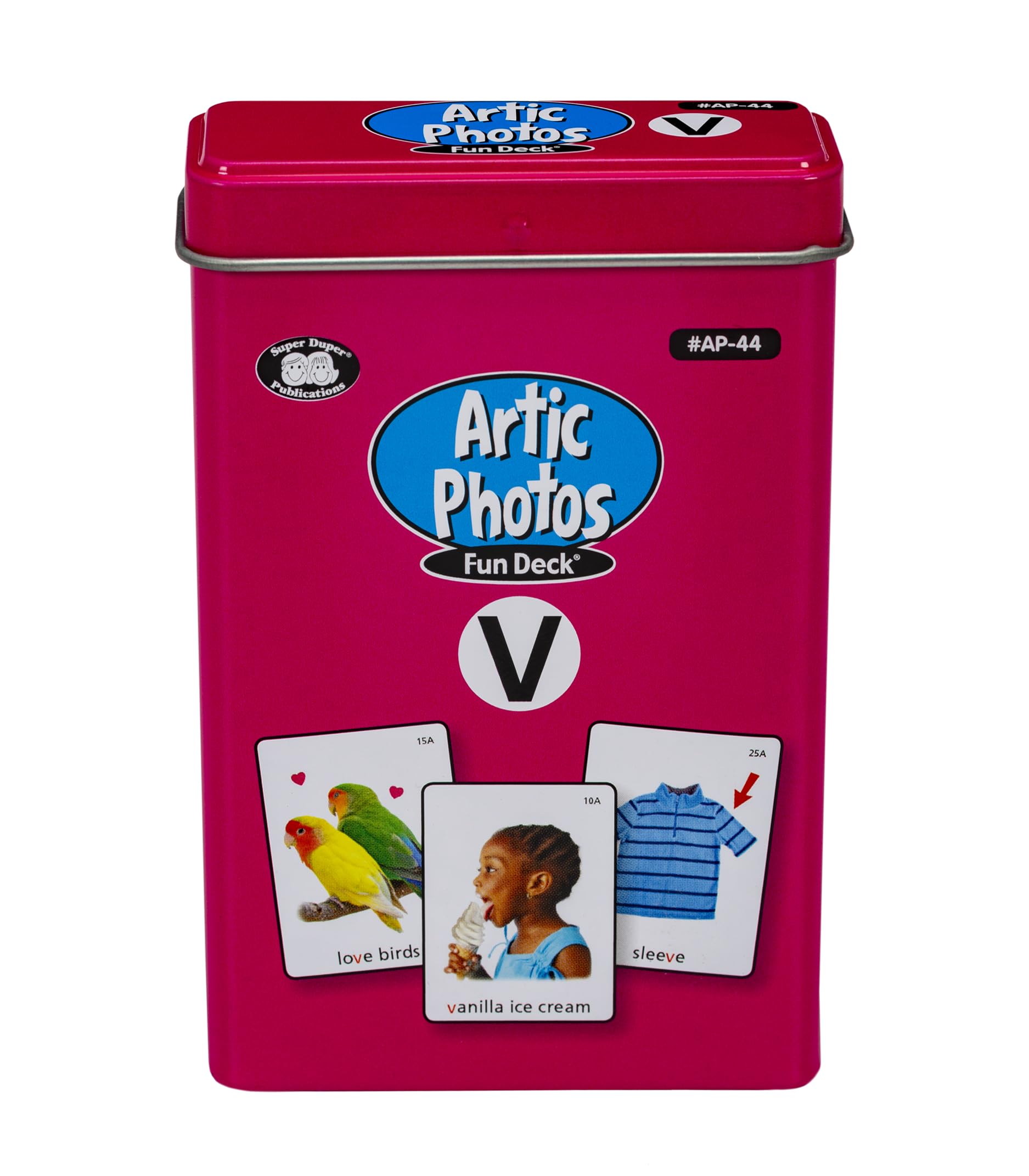 Super Duper Publications Articulation Photos V Fun Deck Flash Cards - Speech Therapy Learning Games for Kids | Classroom & Homeschool Educational Activities