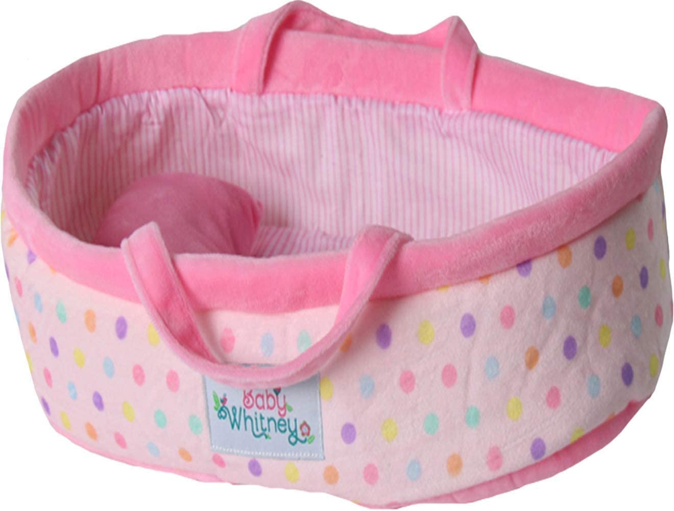Pastel Polka Dot Baby Doll Bassinet 15