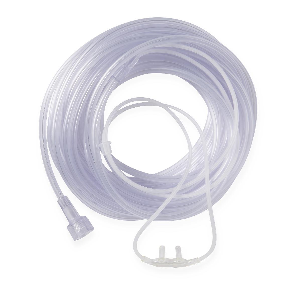 Medline SuperSoft Infant Oxygen Cannula with Universal Connectors - 7 Foot Tubing Length (Pack of 50) - Gentle Nasal Oxygen Delivery for Newborns & Preemies in NICU, Hospital & Home Care