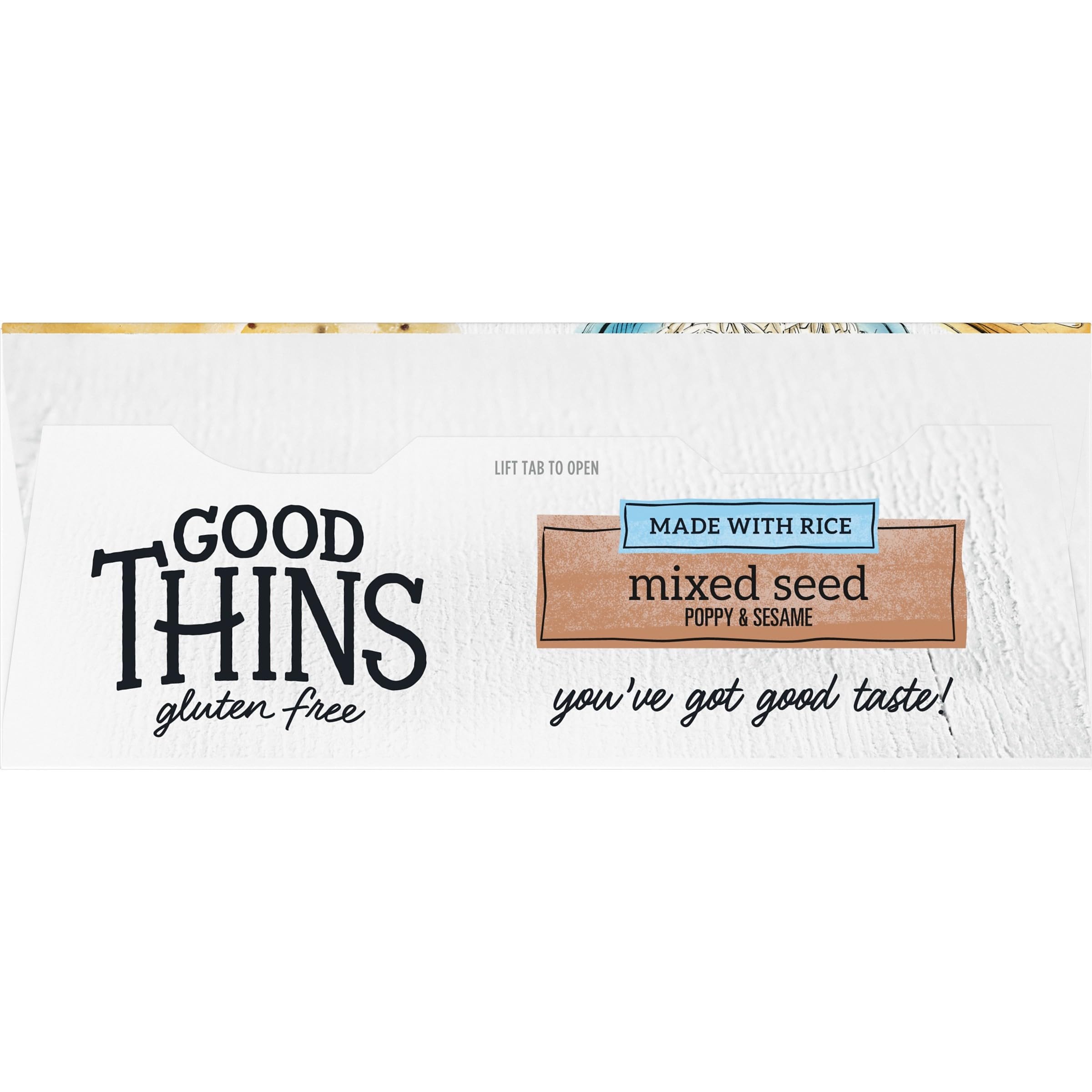 Good Thins Mixed Seed Rice Snacks - Gluten Free Crackers, Healthy Snack for Adults & Kids, 3.5 oz - Perfect for Lunchboxes, Office Snacks & On-the-Go Energy