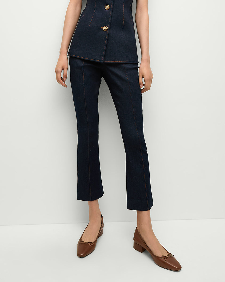Affordable Dark Oxford Denim Pants for Men & Women - Comfortable Stretch Jeans for Casual Wear, Work & Everyday Outfits