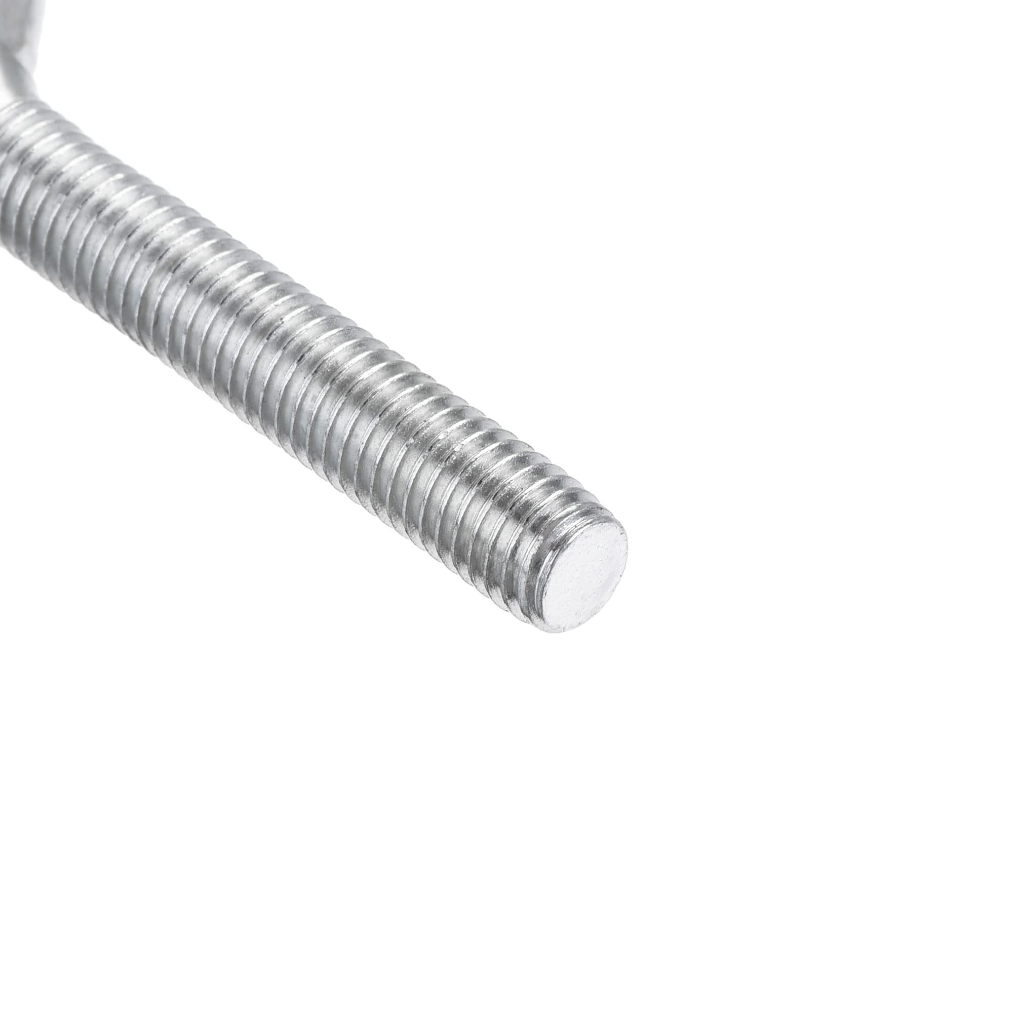 uxcell M8x60mm Eye Hooks Screws Bolts Kit - 10pcs Carbon Steel Hanger Eyelet Hooks with Hex Nuts for Metal & Wood - Heavy Duty Hanging Hooks for Garage, Workshop, DIY Projects & Home Organization