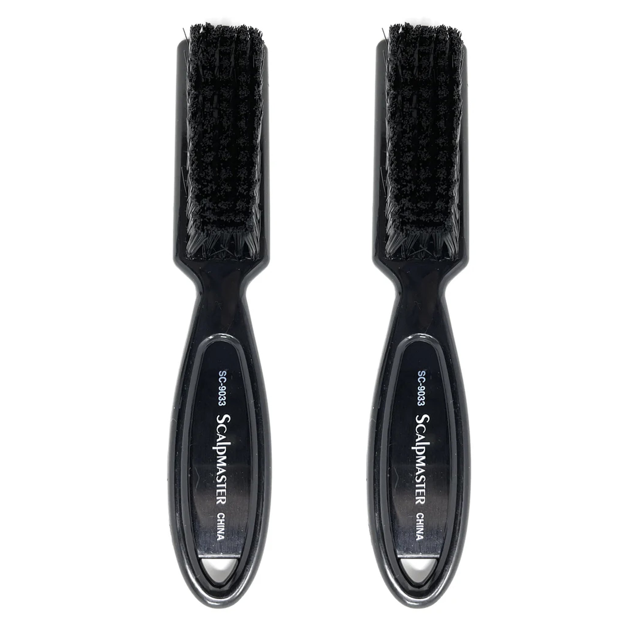 Scalpmaster Professional Clipper Cleaning Brush - Soft Nylon Bristles for Hair Clippers, Barber Tools & Fade Trimmers - 2 Pack with Ergonomic Plastic Handle - Perfect for Salon, Home Grooming & Beard Care