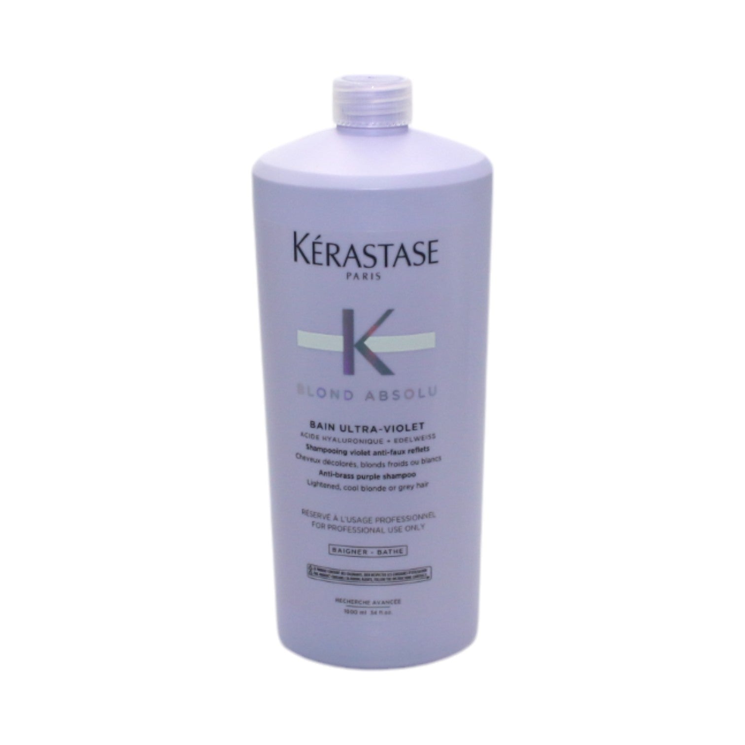 Kerastase Blond Absolu Ultra Violet Anti-Brass Purple Shampoo for Blonde Hair - 34 oz | Tones Blonde & Silver Hair, Neutralizes Brassiness | Perfect for Salon-Quality Color Maintenance at Home