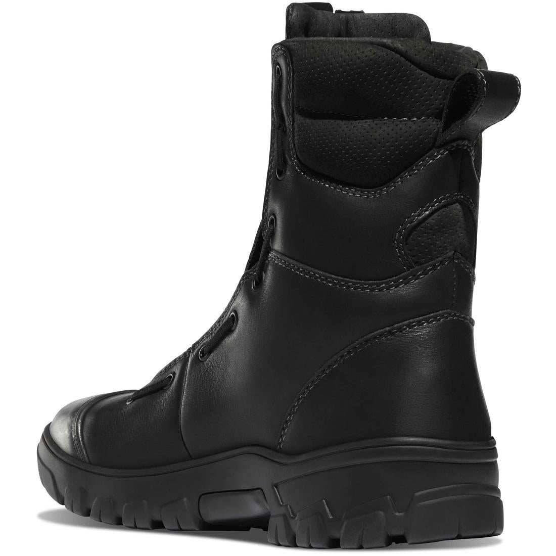 Modern Firefighter 8 Nano Toe Work Boots for Men - Black Safety Shoes with Steel Toe for Construction, Warehouse & Industrial Work - OSHA Compliant Work Boots for Heavy Duty Protection