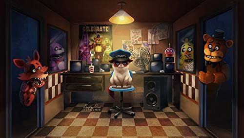 FNAF Five Nights at Freddy's Anime Wooden Jigsaw Puzzle - 200/300/500/1000 Pieces for Adults & Kids, DIY Intellectual Challenge (1000 Pieces, Style 3) - Perfect for Family Game Night, Birthday Gifts & Home Decor