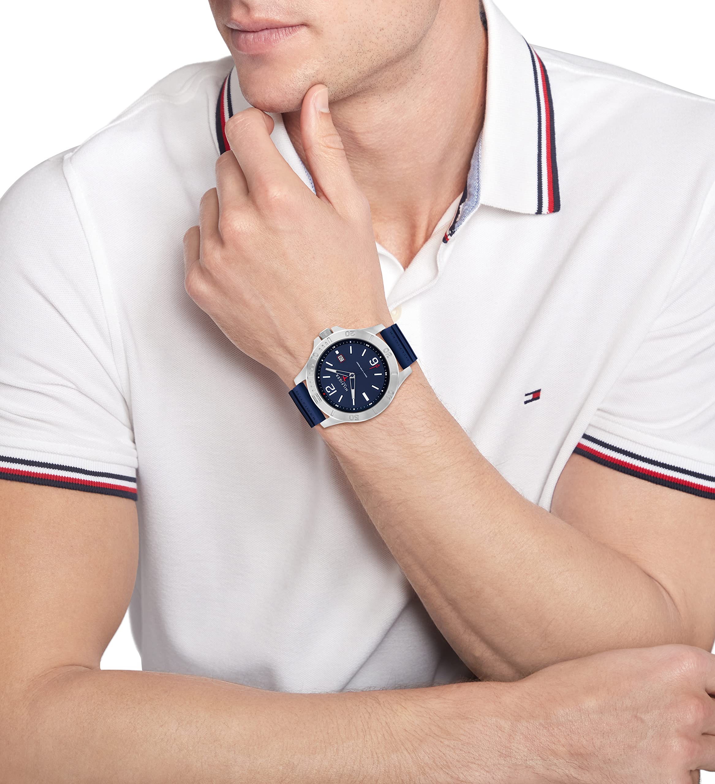 Tommy Hilfiger Men's Stainless Steel Quartz Watch - Classic Preppy Style for Business & Casual Wear | Water Resistant & Durable for Everyday Use