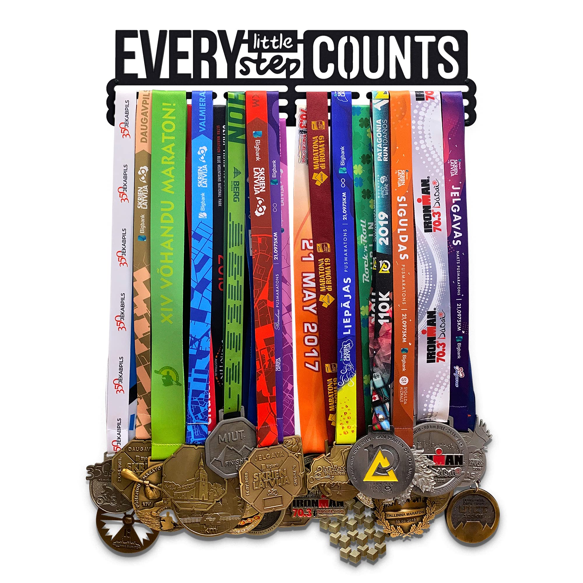 Beast Mode Medal Holder - Heavy Duty Steel Medal Hanger Display Rack for Awards & Trophies - Perfect for Sports Competitions, Military Honors & Home Decor