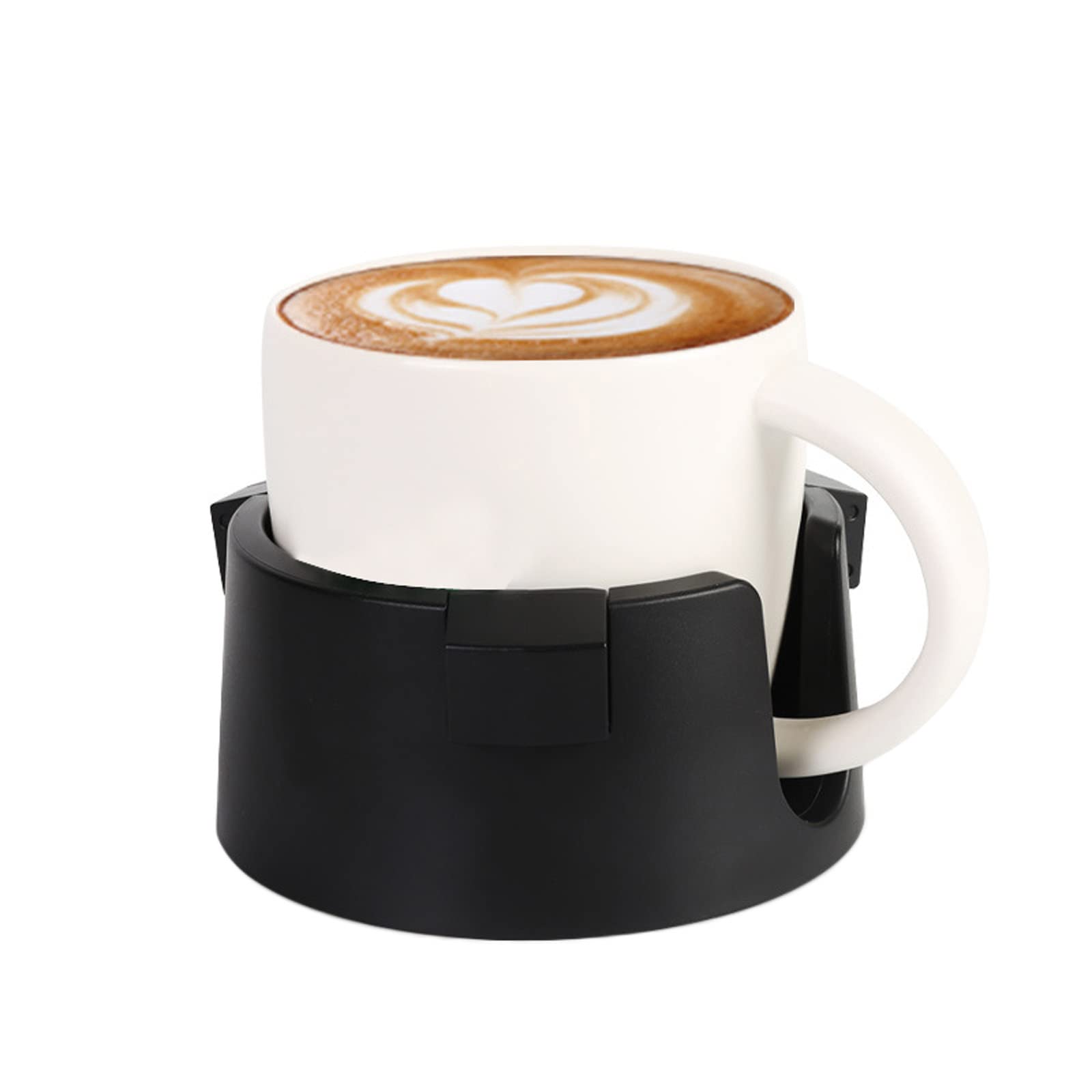 **Adjustable Non-Slip Cup Holder for Desk, Table, Boat & Couch - Anti-Tipping Drink Coaster for Coffee, Soda & Water (Black) - Perfect for Office, Home & Travel Use**