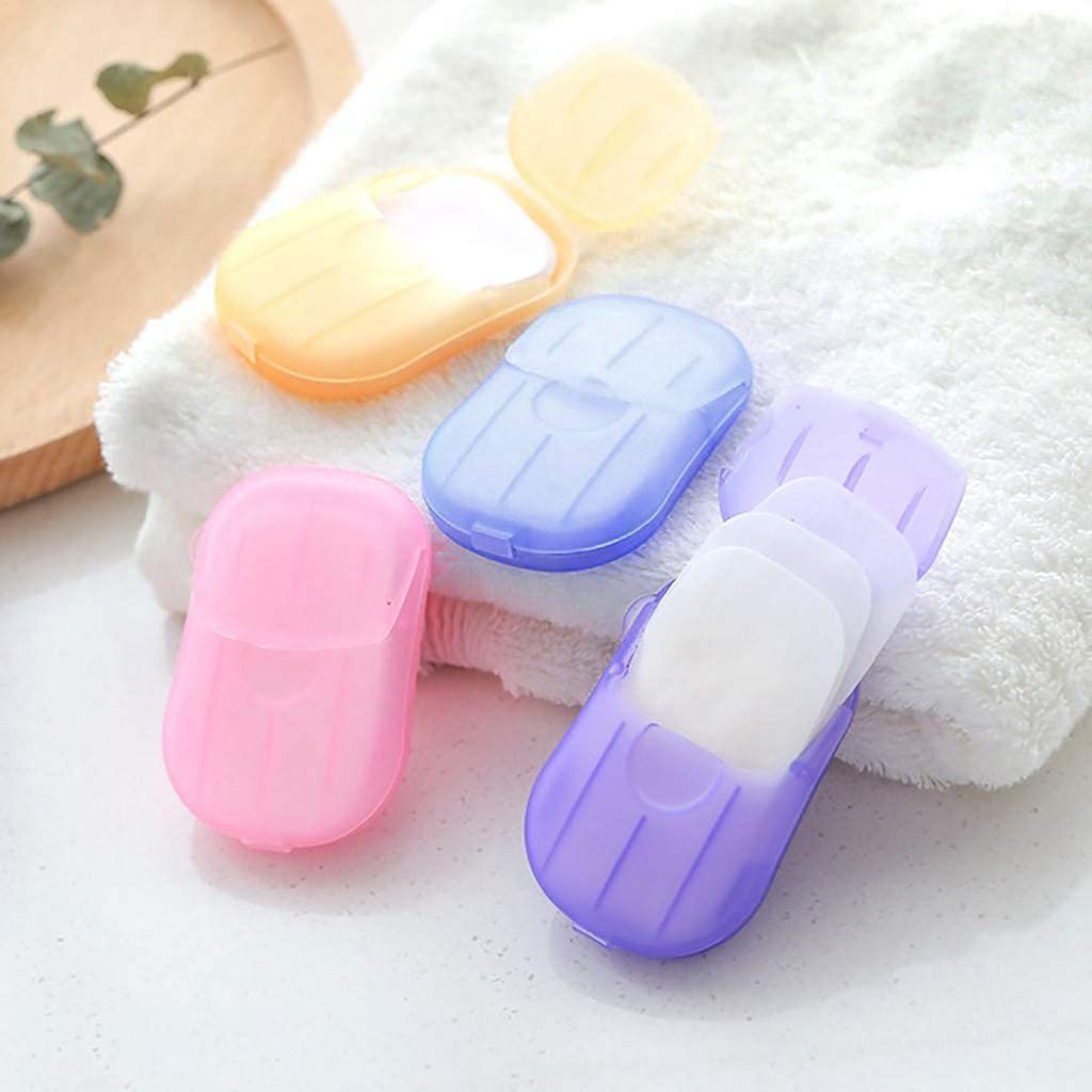 REMANG Travel Soap Paper Strips - Disposable Hand Wash Flakes for Camping, Hiking & Outdoor Use (2 Pack) - Portable Mini Soap Sheets for On-the-Go Hygiene