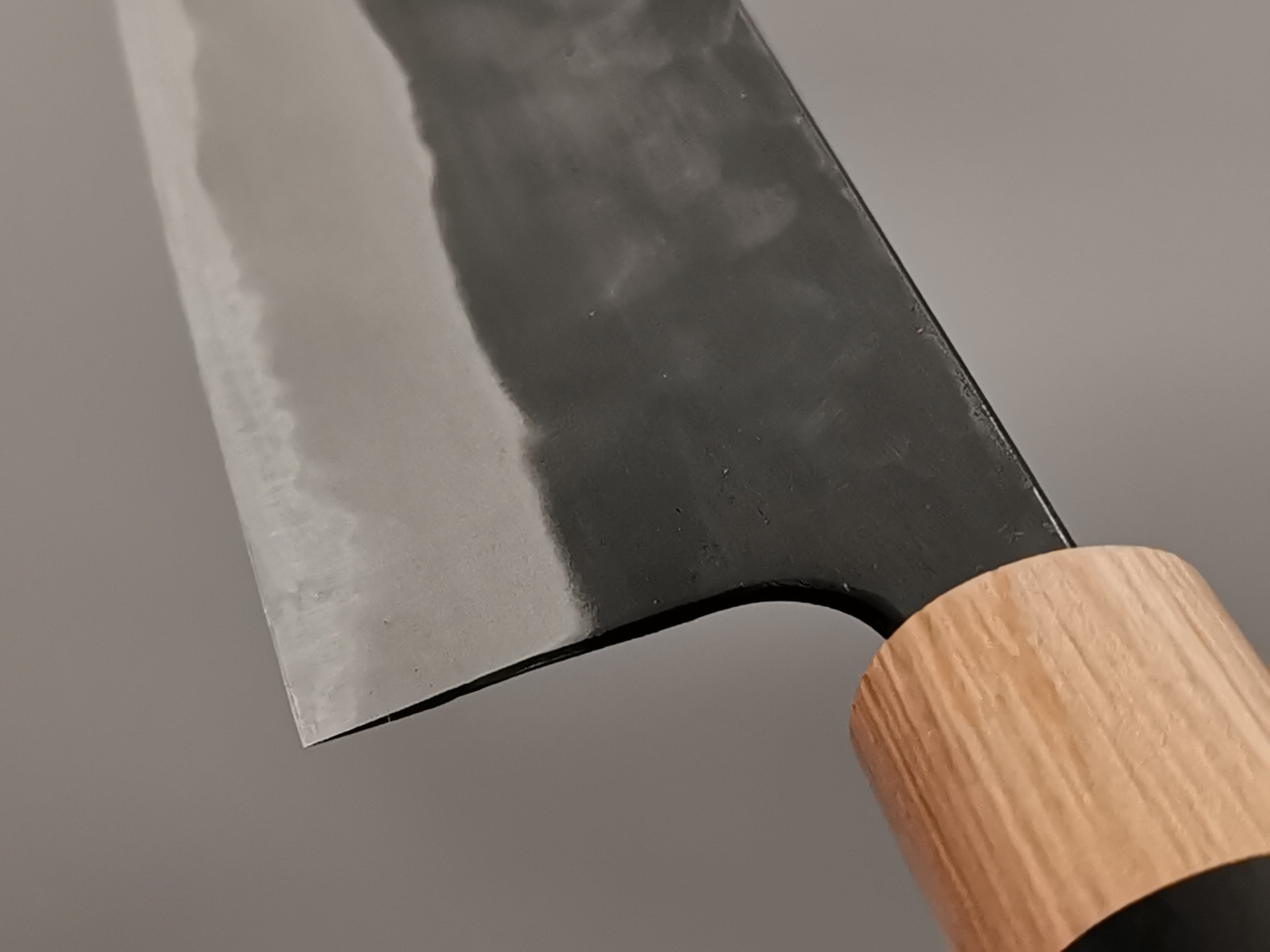 Premium Nakamura Hamono Kaishin White #2 Kurouchi Nakiri Knife - Japanese Vegetable Cleaver for Professional Chefs & Home Cooking - Perfect for Slicing, Dicing & Chopping Vegetables