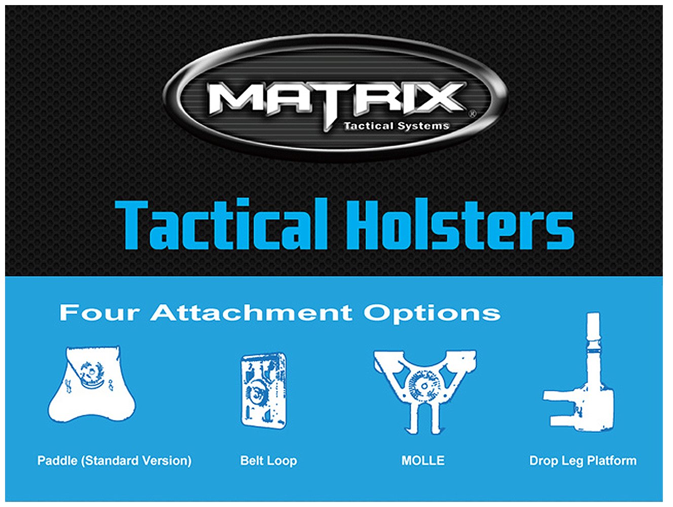 Matrix Hardshell Adjustable Airsoft Holster for 1911 Series Pistols - Black Paddle Attachment - Perfect for Tactical Training & Airsoft Battles