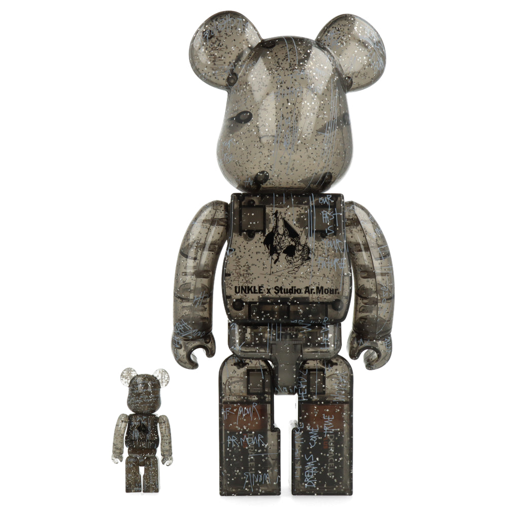 400% + 100% Bearbrick UNKLE x Studio Ar.Mour Limited Edition Collectible Art Toy - Perfect for Display, Home Decor & Gifts for Collectors