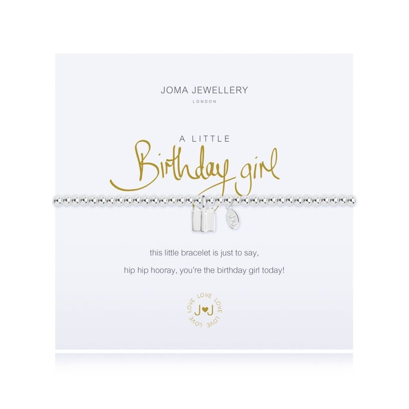 Joma Jewellery Silver Bracelet for Birthday Girl - Elegant & Dainty Jewelry Gift for Women & Teens - Perfect for Birthdays, Anniversaries & Special Occasions