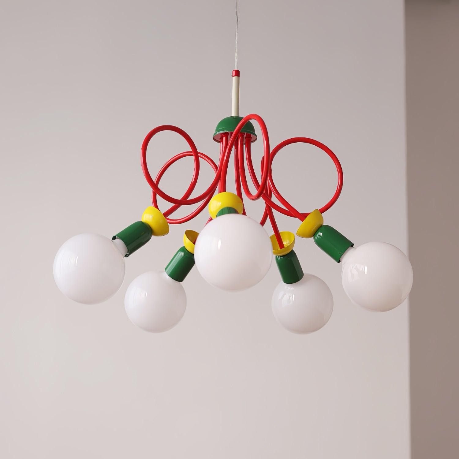 Circulo Play Pendant Lamp - Modern Scandinavian Hanging Light Fixture for Living Room, Bedroom & Dining Room Decor | Perfect for Home, Office & Cafe Lighting