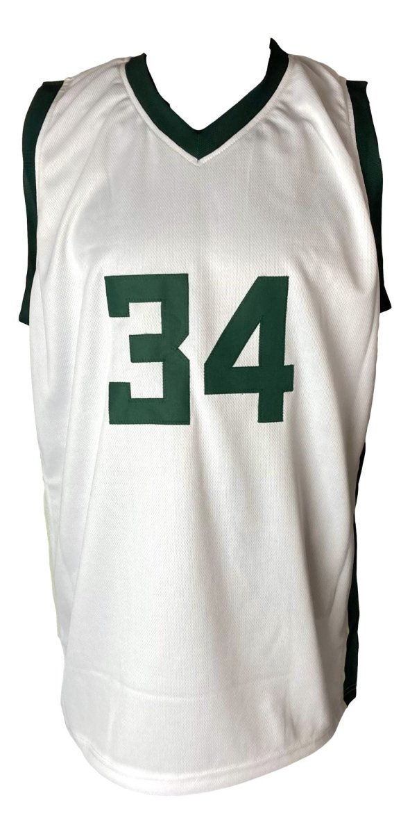 Giannis Antetokounmpo Milwaukee Bucks Signed White Basketball Jersey with JSA COA - Authentic NBA Memorabilia for Collectors & Fans, Perfect for Display, Gifts & Sports Memorabilia Collections