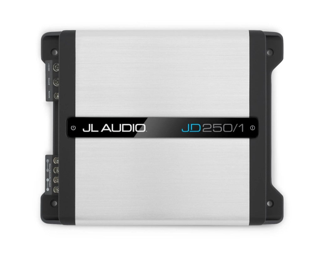 JL Audio JD250/1 Monoblock Class D Subwoofer Amplifier - 250W RMS Power for Car Audio & Home Theater Systems | High-Performance Bass Boost for Deep Sound Experience