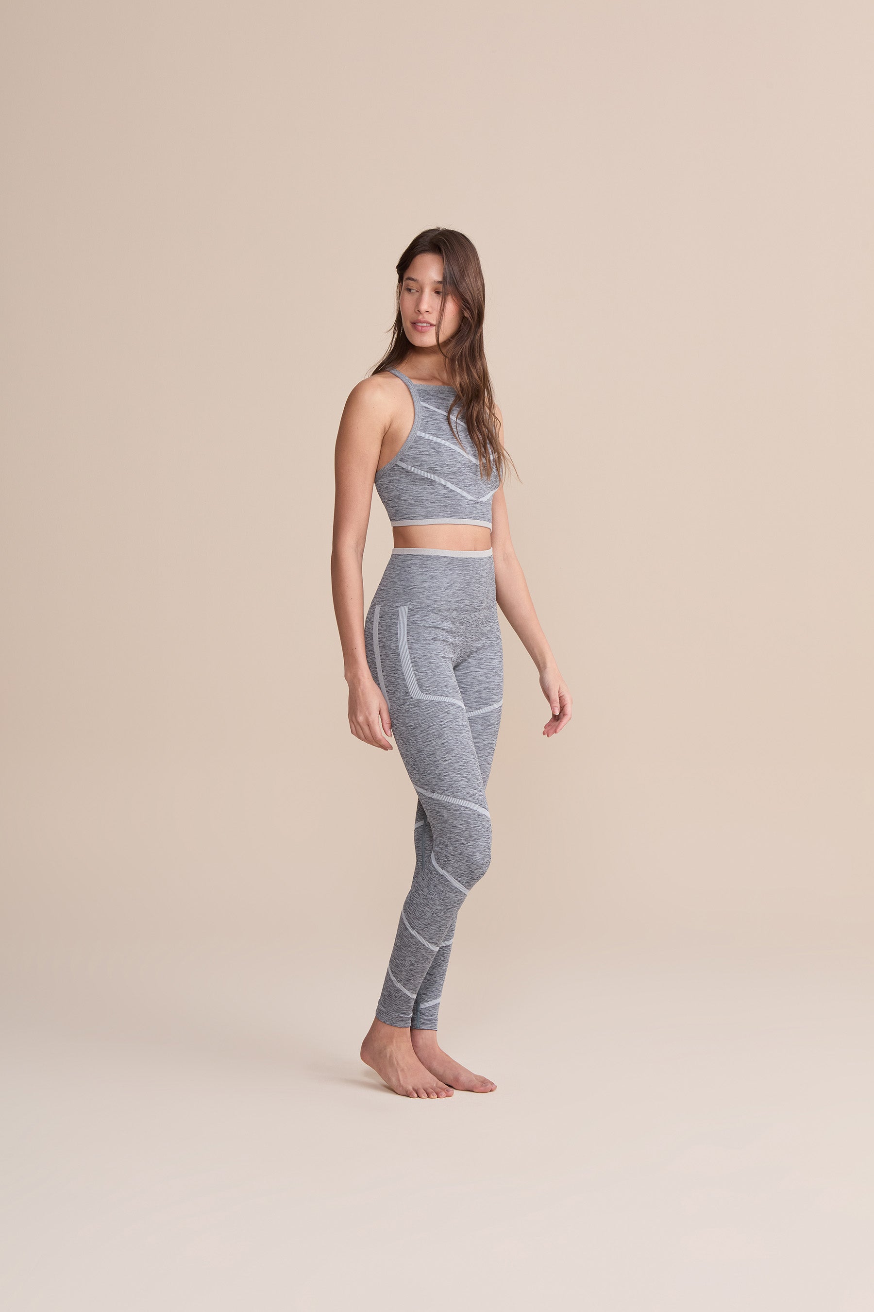 Flextex Seamless Racerback Sports Bra for Women - High Support Workout Top for Running, Yoga & Gym - Breathable Comfortable Athletic Shirt