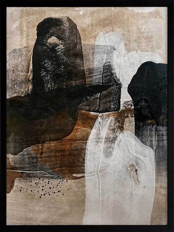Earthen Hues II Framed Art Print - Nature Inspired Wall Decor for Living Room, Bedroom & Office - Ready to Hang Canvas Painting