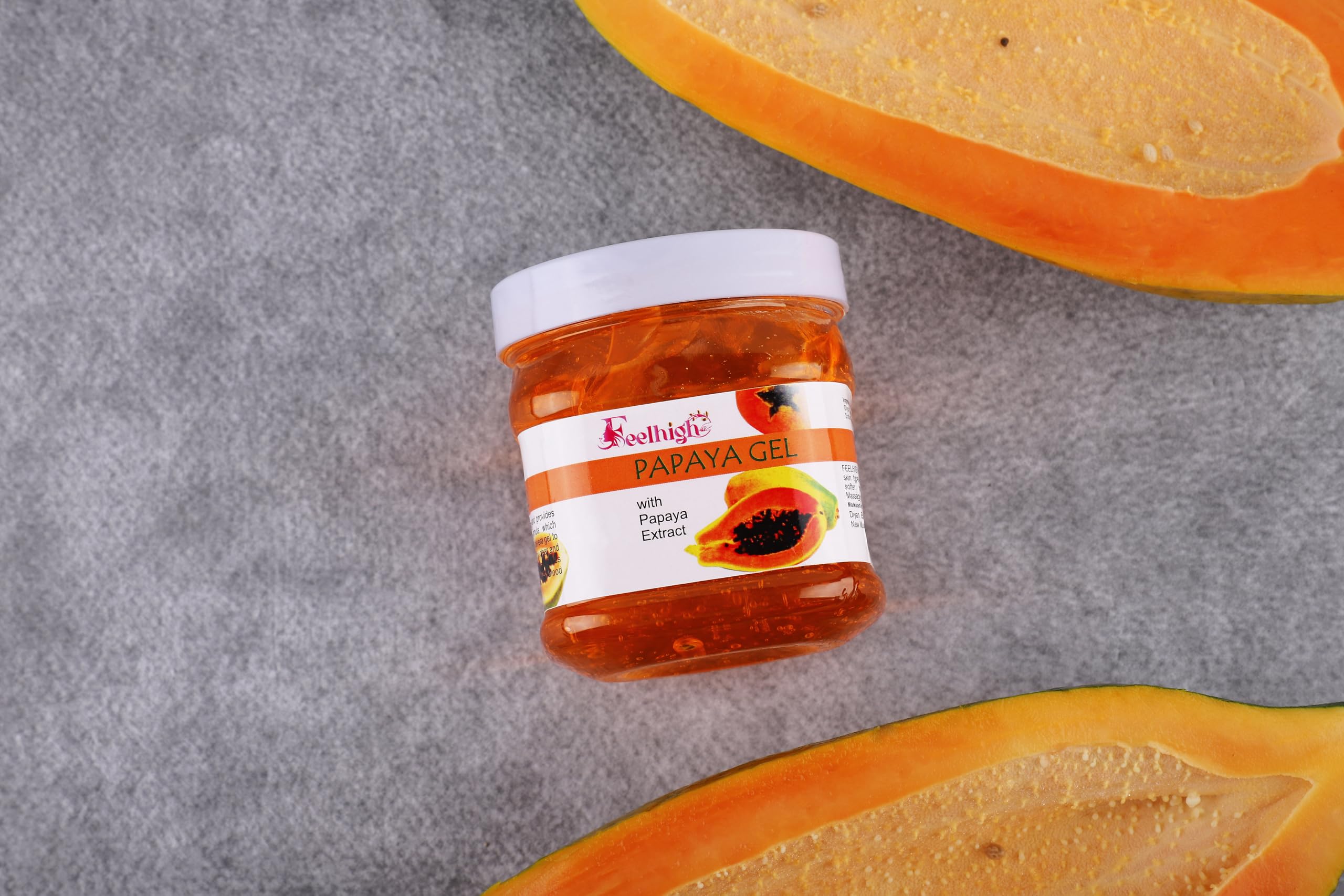Feelhigh Papaya Skin Purifying Gel with Natural Papaya Extract 500ml - Deep Cleansing & Refreshing Facial Wash for All Skin Types, Men & Women | Daily Skincare Routine, Acne Treatment, Pore Minimizer