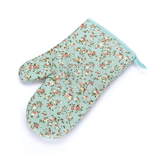 Lliang Heat Resistant Oven Gloves - 1 Pair Thick Insulated Baking Mittens for High Temperature Cooking, Microwave & BBQ - Anti-Scalding Protection for Kitchen & Outdoor Grilling