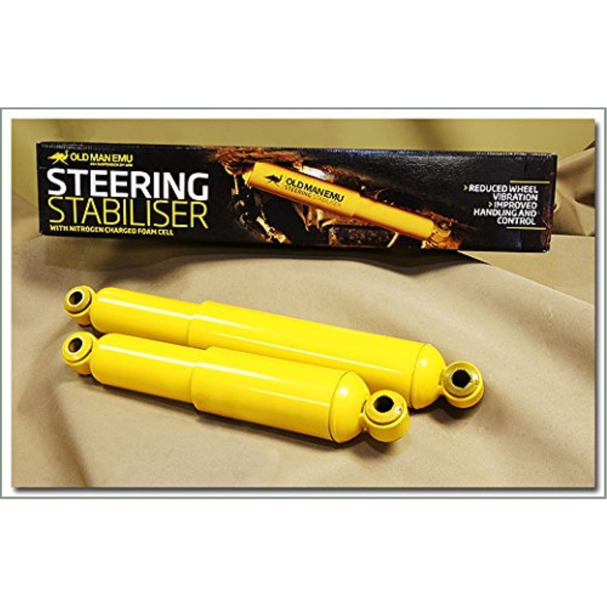 Old Man Emu OMESD24 Heavy-Duty Steering Damper for Off-Road Trucks & SUVs - Improve Handling on Rough Terrain & Adventure Trips