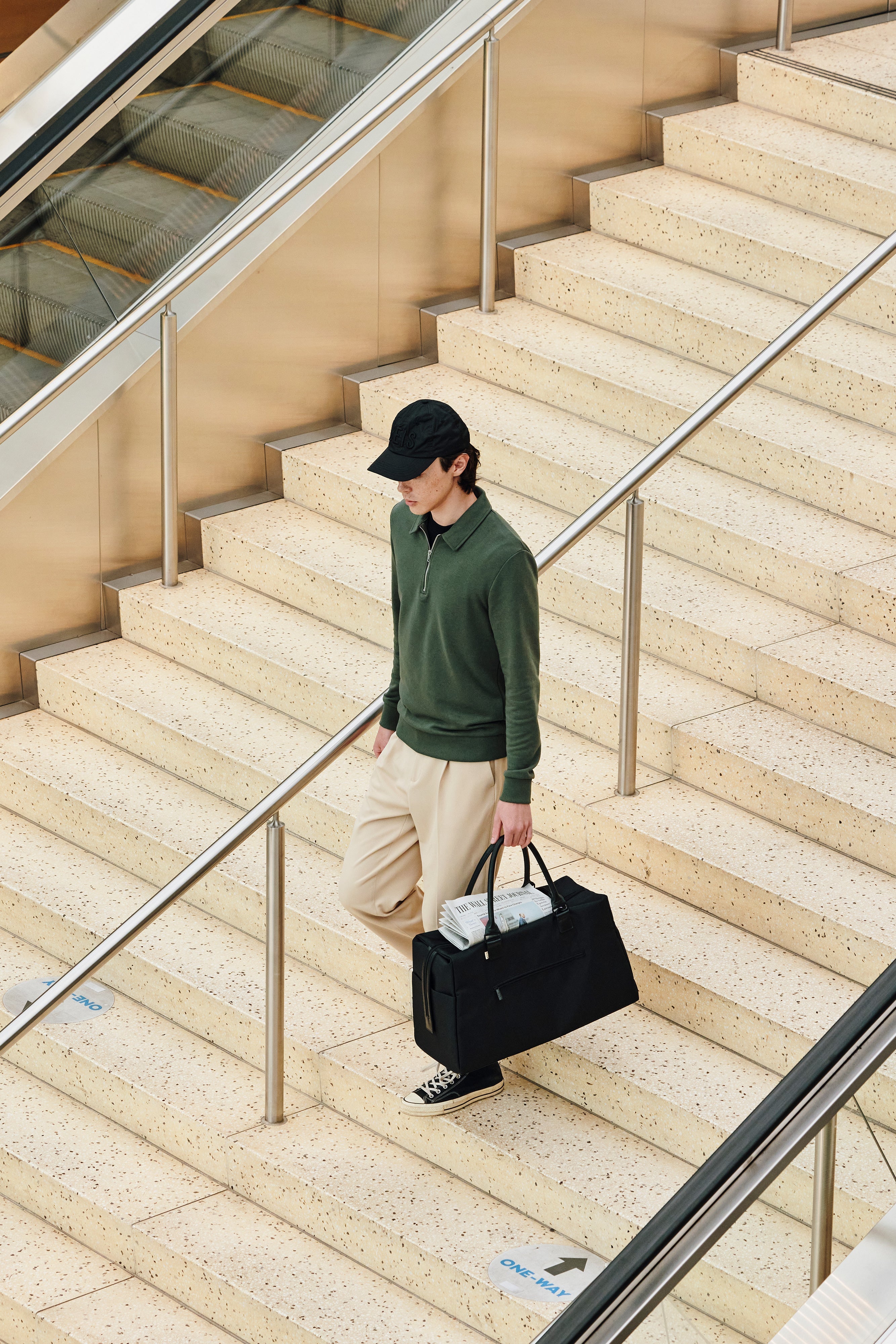 Premium Black Commuter Duffle Bag - Waterproof Travel & Gym Backpack for Men & Women | Perfect for Business Trips, Workouts & Weekend Getaways