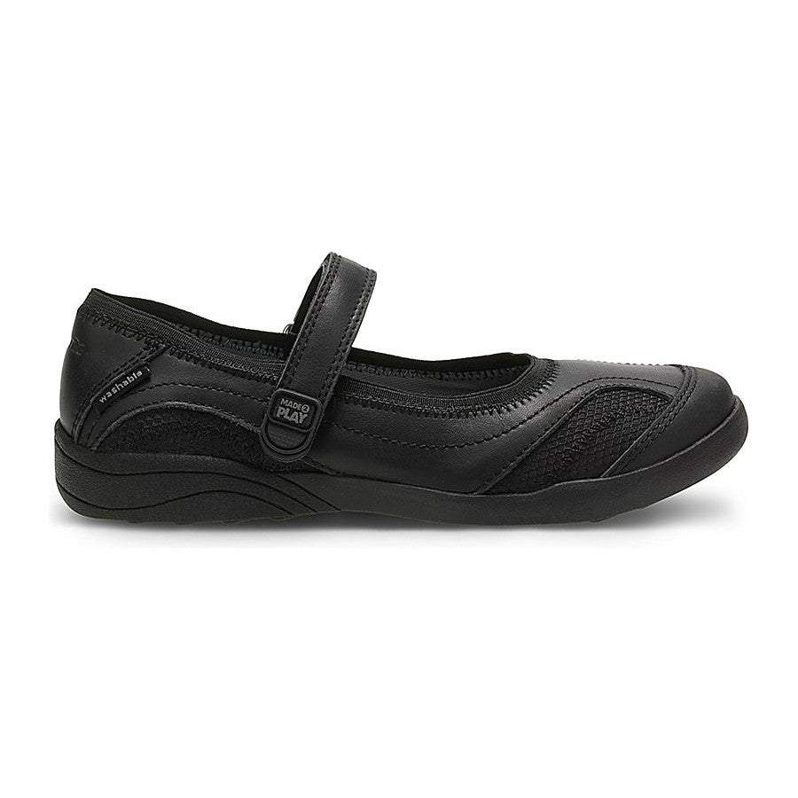 Stride Rite M2P Jules Black Mary Jane Shoes for Toddlers & Kids - Perfect for School, Parties & Everyday Wear