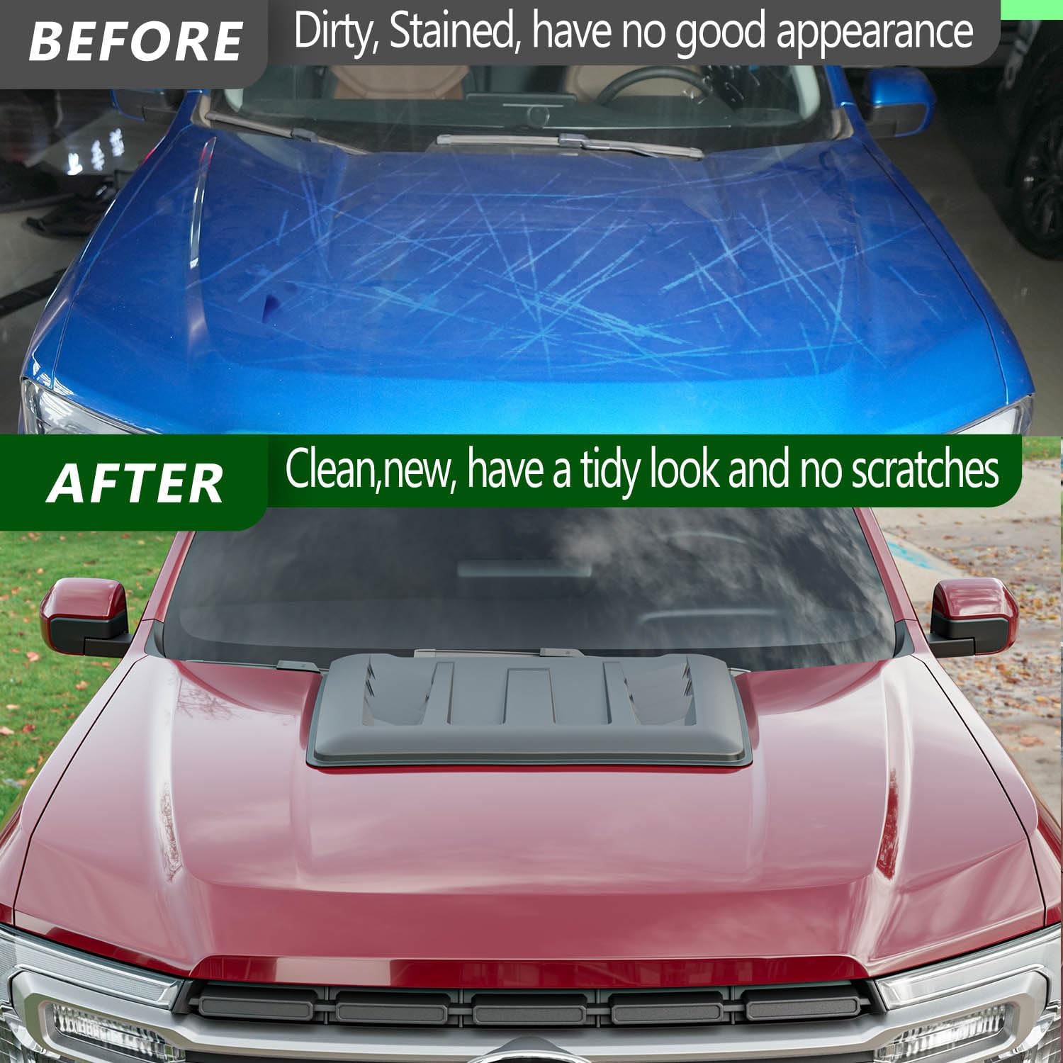 Ford Maverick Hood Scoop Replacement (2022-2025) | High-Quality Bonnet Vent Cover & Trim Accessories | Perfect for Off-Roading & Custom Car Upgrades