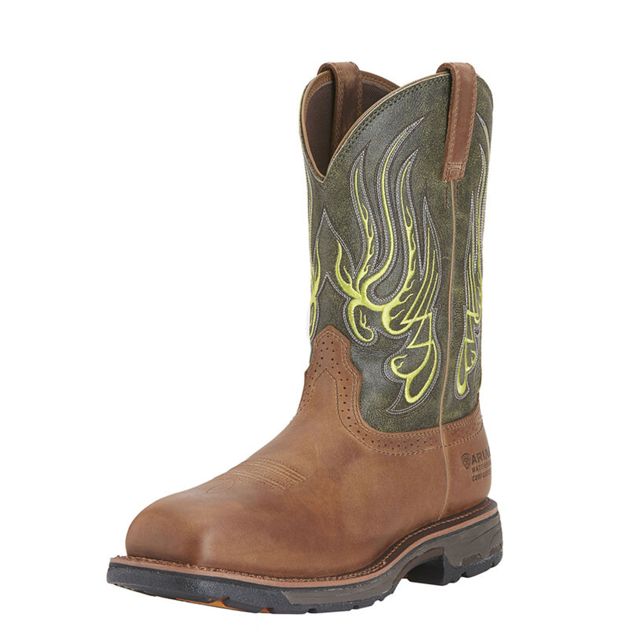 Ariat Men's WorkHog Mesteno Waterproof Composite Toe Work Boot - Durable Safety Shoes for Construction, Farming & Outdoor Work