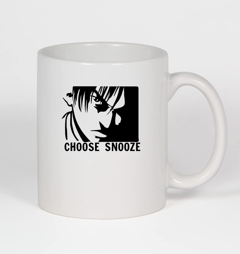 Anime A Snooze Ceramic Coffee Mug - 11oz White for Tea, Hot Chocolate & Office Use - Perfect Gift for Anime Fans