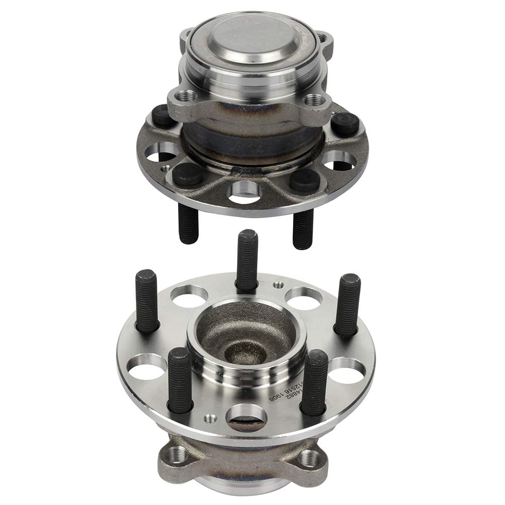 Replaces 512516 Wheel Axle Bearing and Hub Assembly Compatible for 2013-2015 Honda Accord Rear 5 Lug ABS Wheel Hub Bearing Kit (2 PCS) - Perfect for DIY Car Repairs and Maintenance