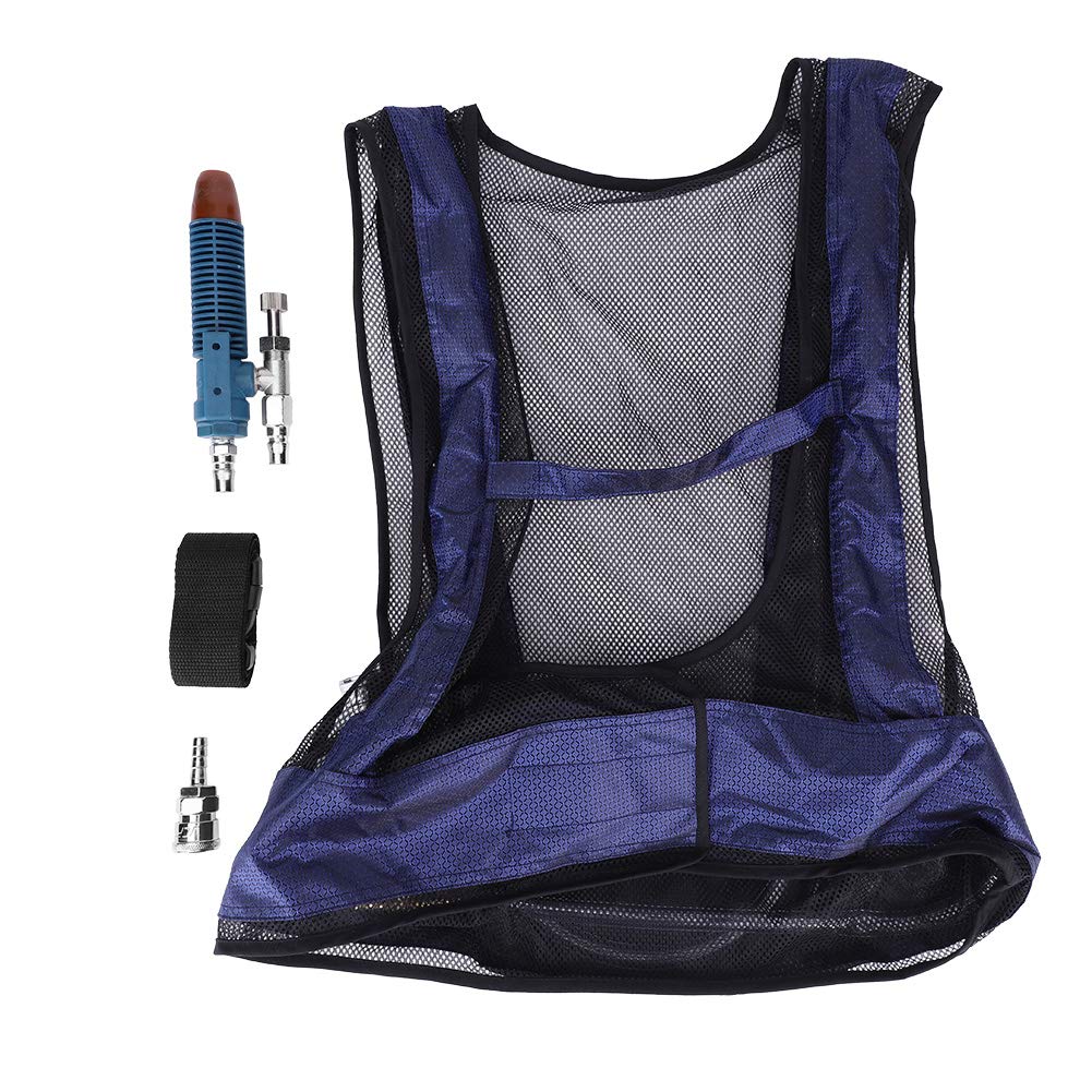 Pssopp Welding Steel Air Compressed Cooling Vest - Vortex Tube Air Conditioned Waistcoat for Industrial Work - Heat Resistant Safety Apparel for Welders & Hot Environments