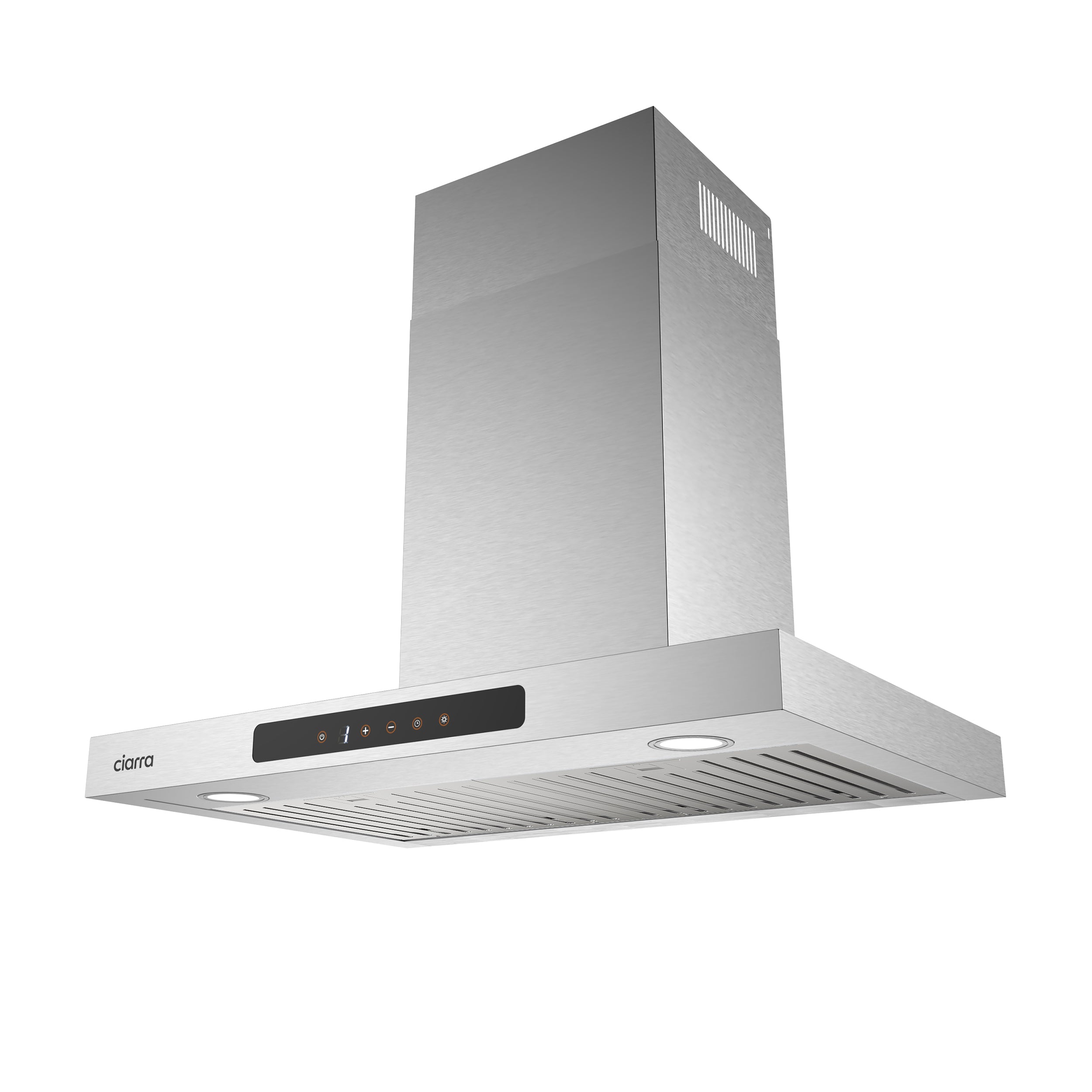 CIARRA 29 Inch Stainless Steel Wall Mount Range Hood - 450CFM Powerful Ventilation, T-Shaped Design for Kitchen (Model CAS75102 OW) - Perfect for Modern Home Cooking, Baking, and Grilling