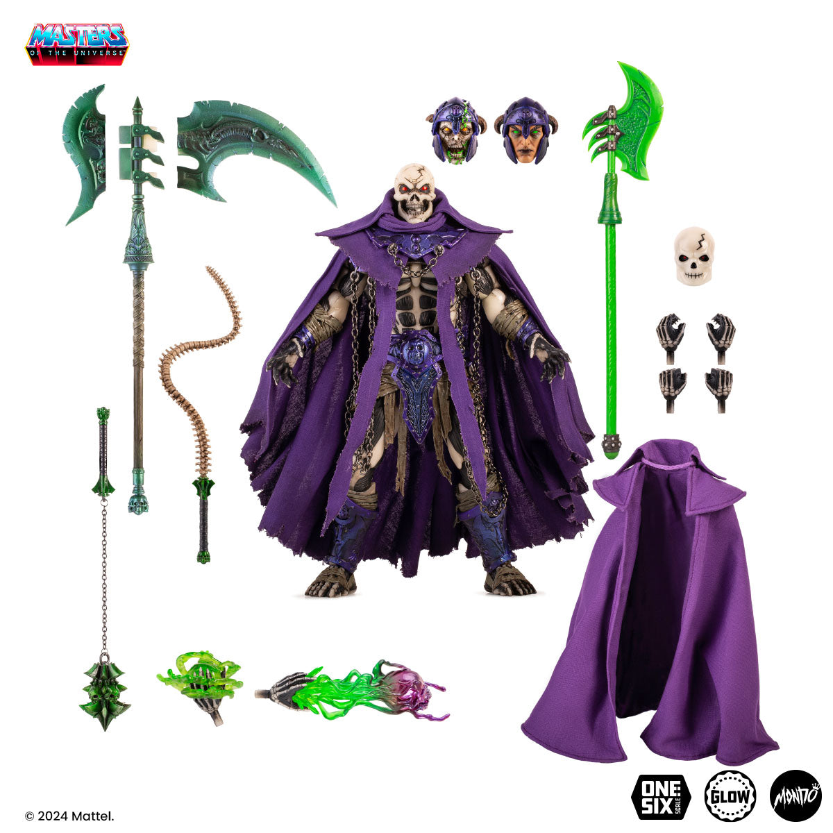 Masters of the Universe Scare Glow Deluxe 1/6 Scale Action Figure - Timed Edition Collectible for Display & Role Play | Perfect for Fans, Collectors, and Home Decor