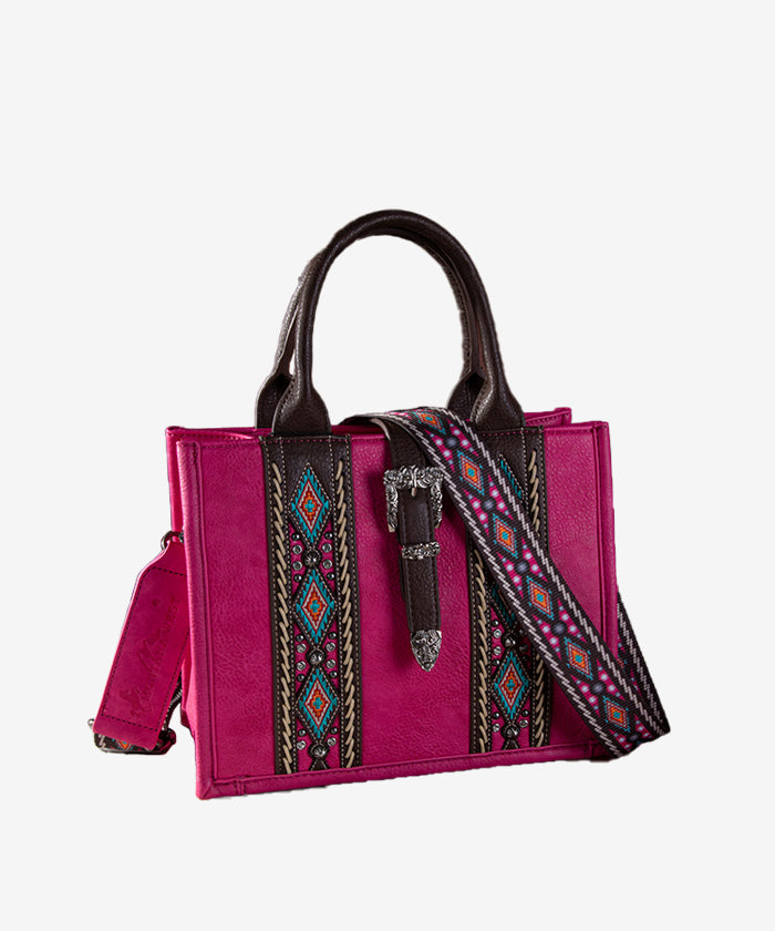 Montana West Aztec Print Concealed Carry Tote Bag for Women - Stylish & Spacious Purse with Hidden Gun Pocket - Perfect for Everyday Use, Travel, and Self-Defense