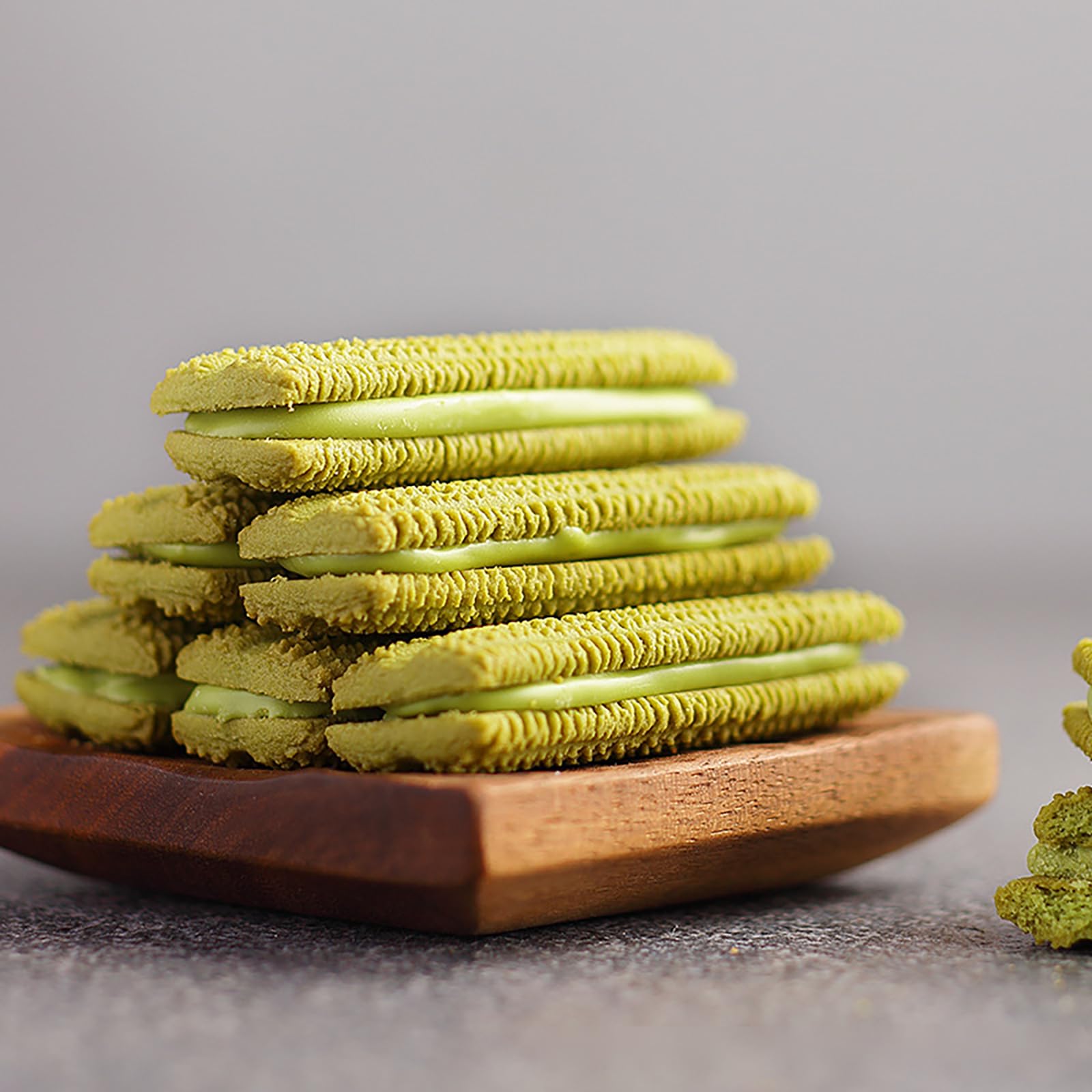 Organic Matcha Green Tea Cookies 4.05oz (115g) - Premium Japanese Matcha Flavored Snacks for Tea Time, Office Break, or Gift Giving
