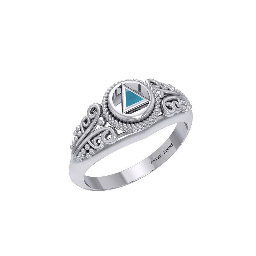 Celtic AA Symbol Sterling Silver Ring for Men & Women - TR288 - Perfect for Recovery Jewelry, Sobriety Gifts & Spiritual Protection