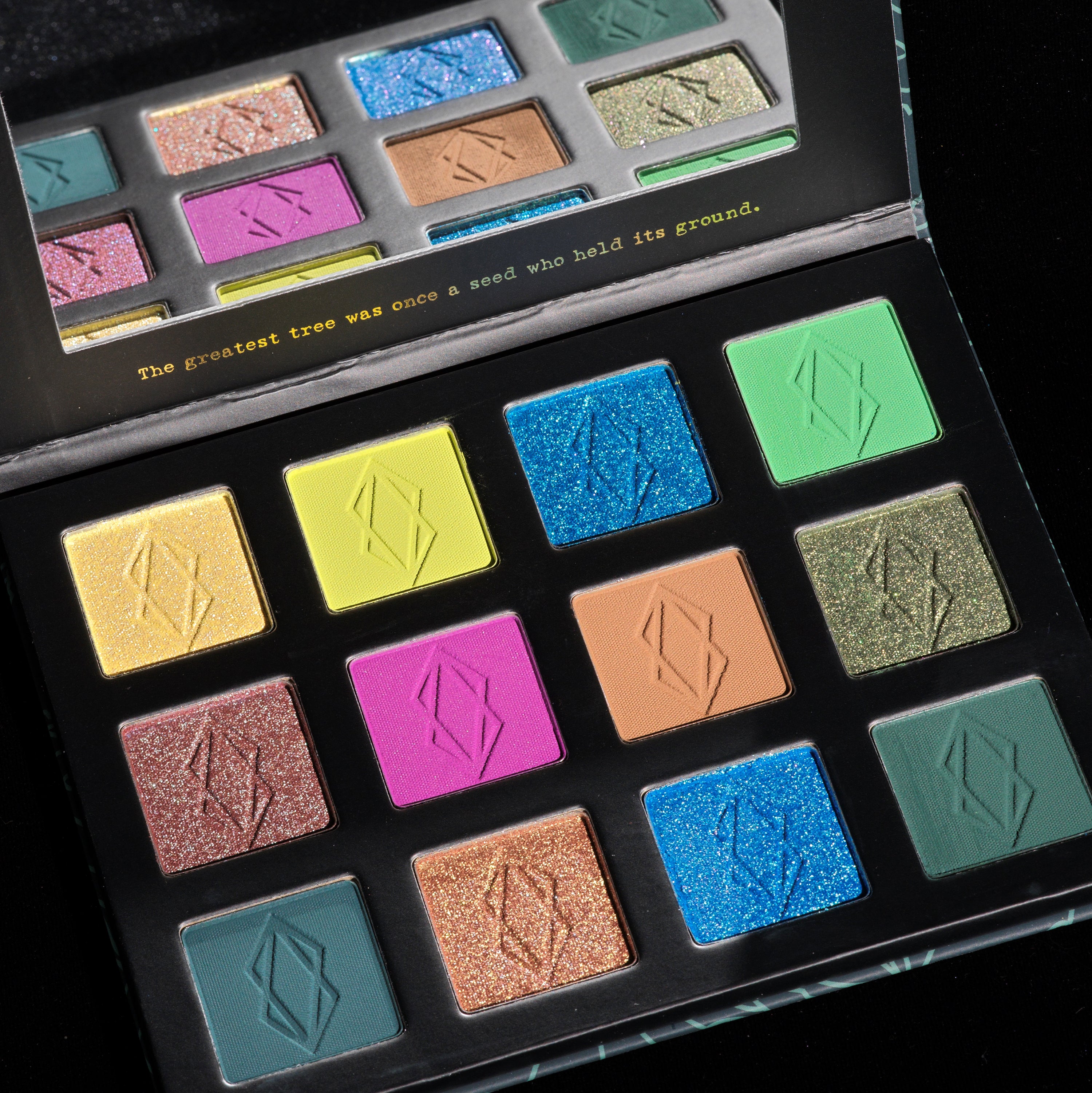 Evergreen Eyeshadow Palette - 12 Highly Pigmented Matte & Shimmer Shades for Stunning Eye Looks | Vegan & Cruelty-Free Makeup | Perfect for Daytime, Night Out, and Special Occasions