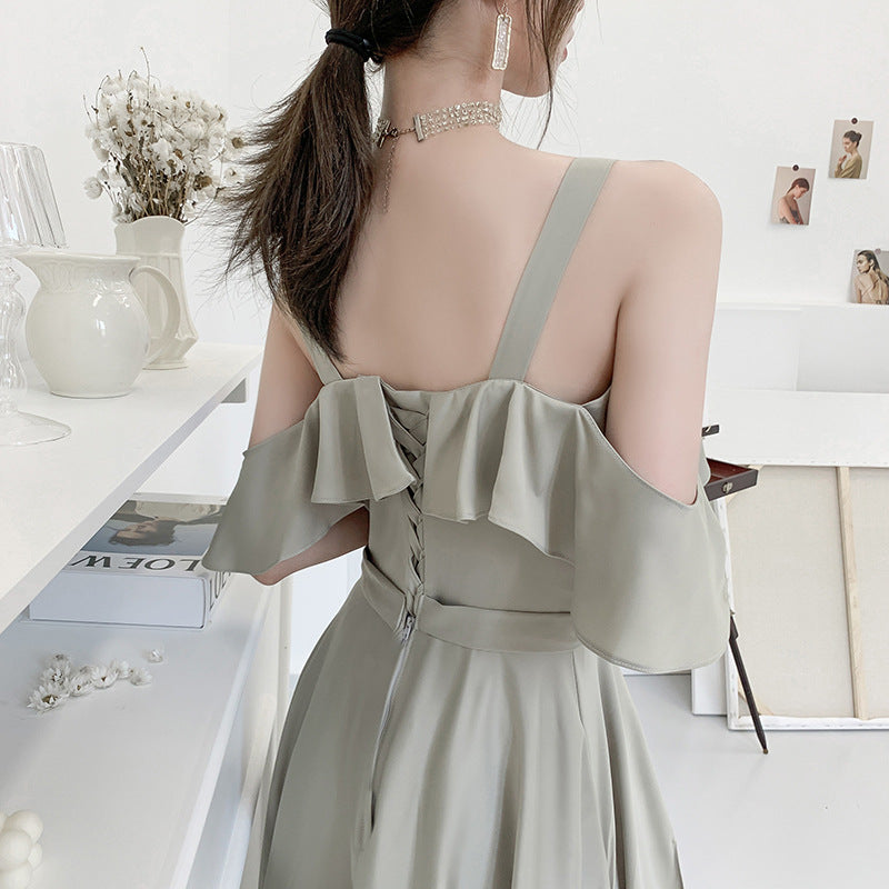 Elegant Green A-Line Long Bridesmaid Dress - Formal Evening Gown for Weddings, Parties & Special Occasions | Perfect for Bridesmaids, Prom & Black Tie Events