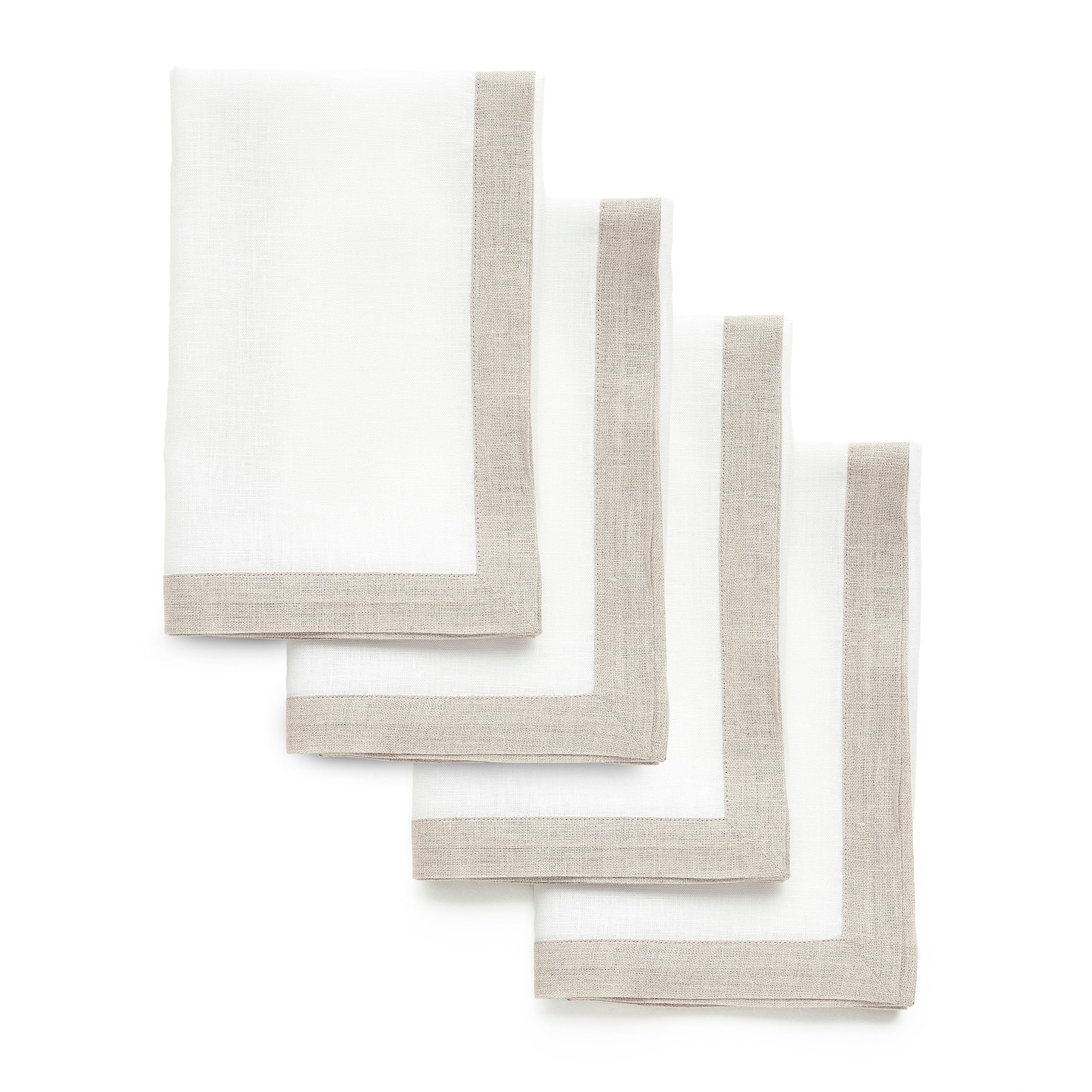 Premium Classic Cotton Napkins - Set of 4 for Elegant Dining, Dinner Parties & Home Decor - Soft & Absorbent Table Linens