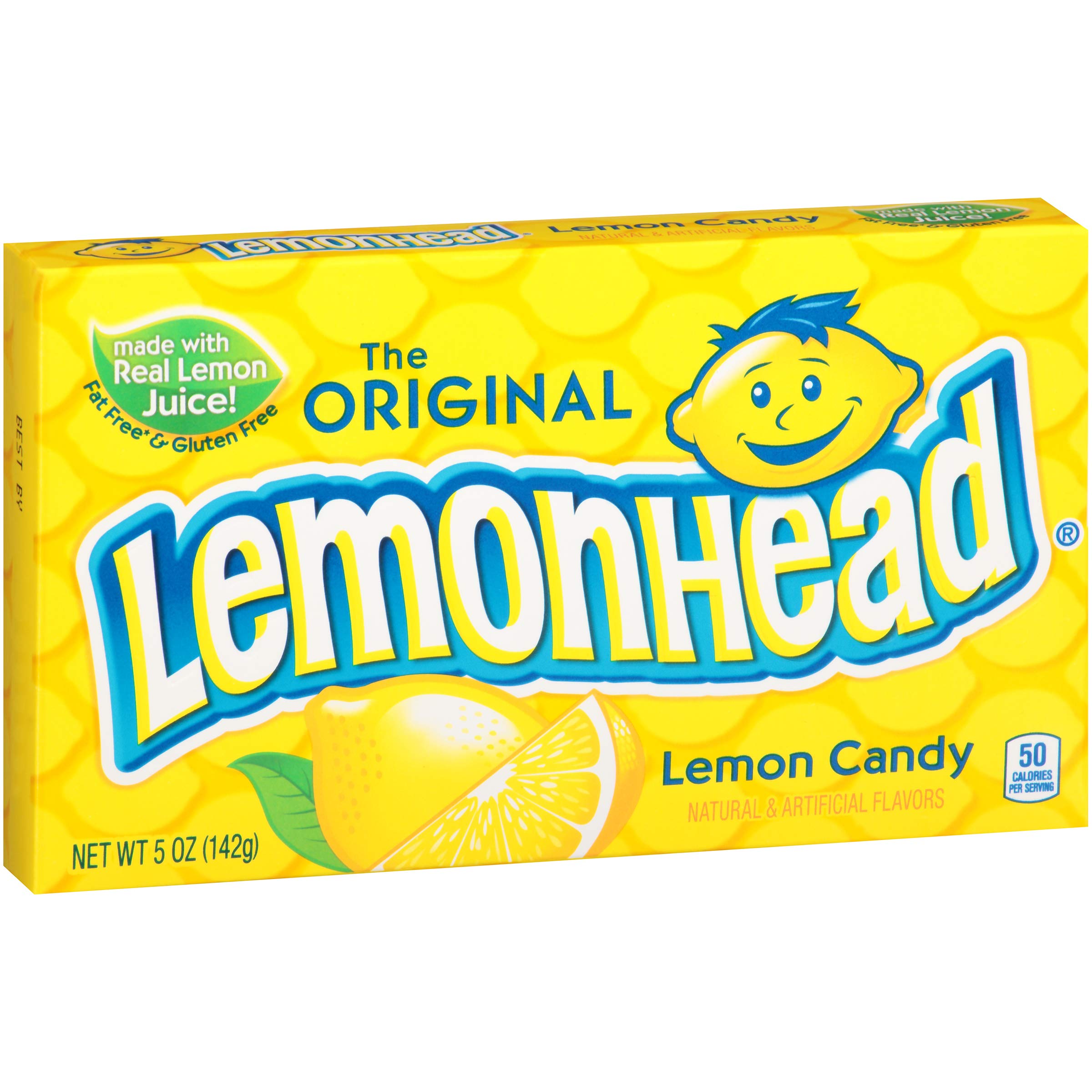Lemonhead Candy Theater Box - 5 Ounce Pack of Sour Lemon Candy for Movies, Parties & Snacking | Bulk Sweet & Tangy Treats