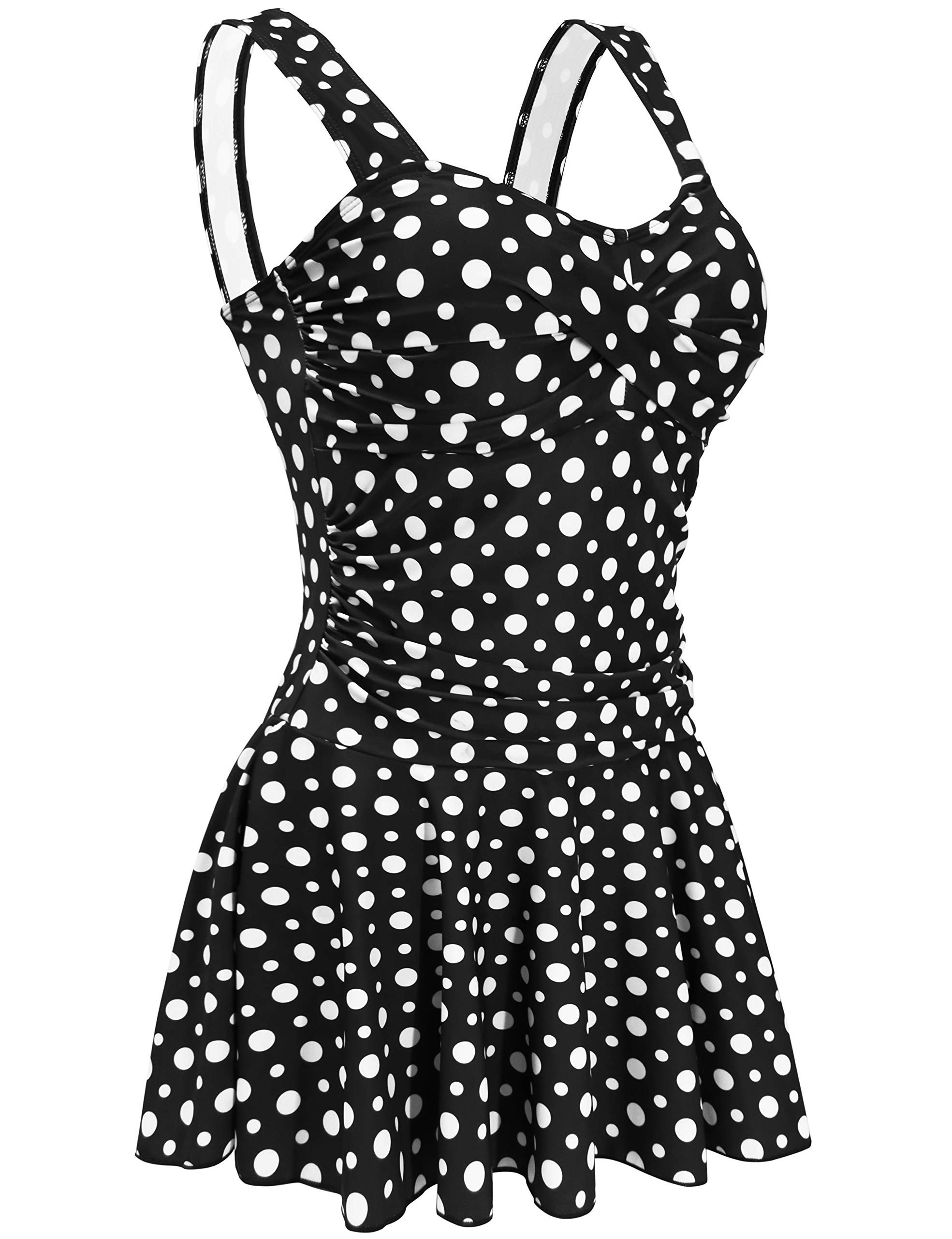 **AONTUS Plus Size One Piece Swimsuits for Women - Tummy Control Bathing Suit with Boy Shorts - Perfect for Beach, Pool & Summer Vacations**